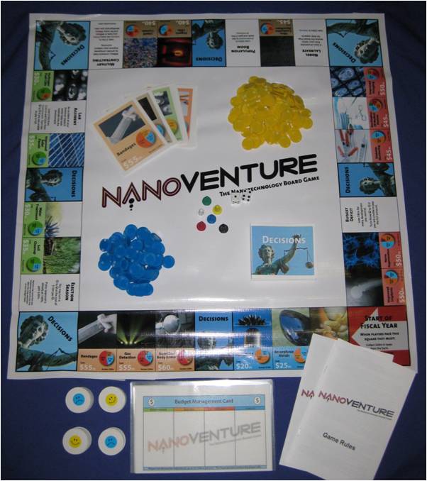 NanoVenture game pieces