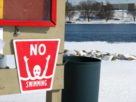 no swimmingwater
